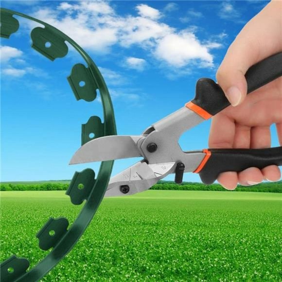 Landscape Edging 40ft Length No Digging Garden Edging Kit with 36 Spikes, Green - Picture 2 of 3